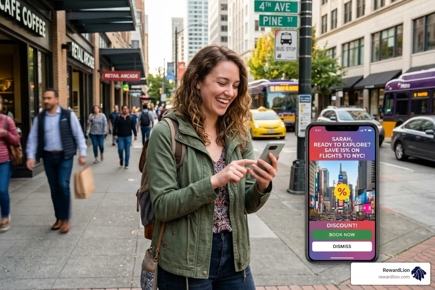 consumer interacting with a personalized mobile advertisement - the power of ads consumer interacting with a personalized mobile advertisement - the power of ads