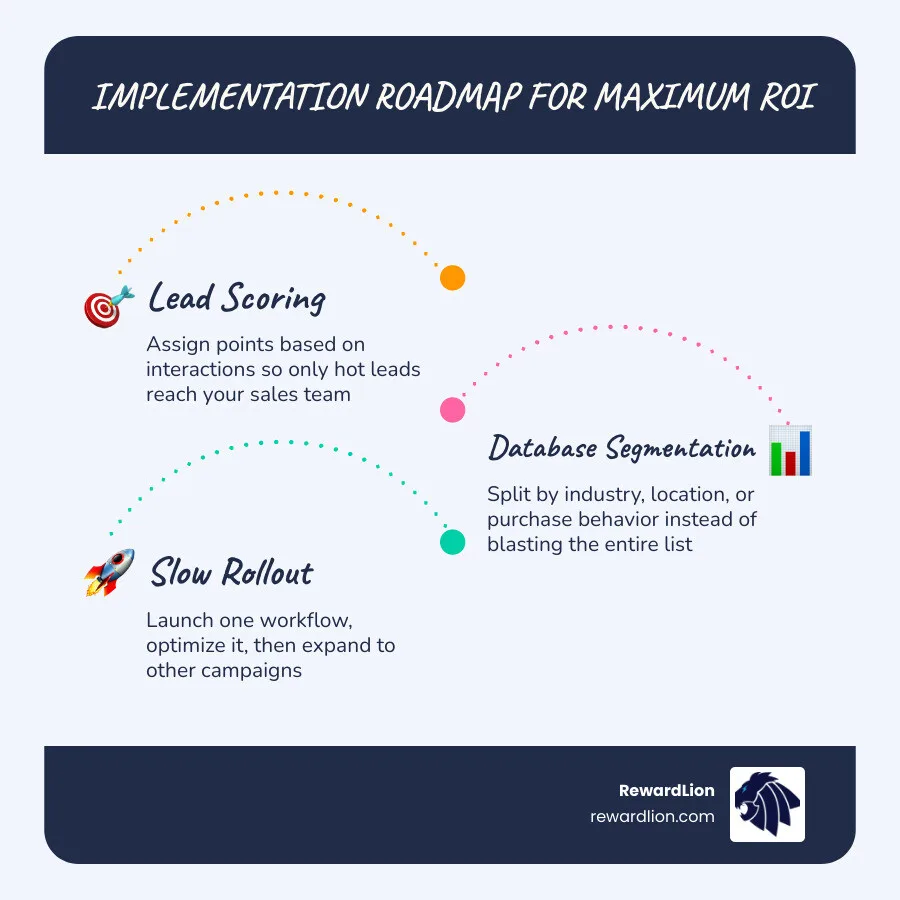 Conversion rate graph showing a steady climb after implementing marketing automation infographic Conversion rate graph showing a steady climb after implementing marketing automation infographic