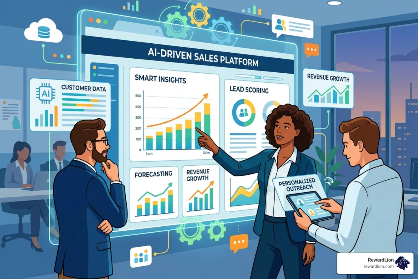 AI-generated sales signals showing buyer intent and engagement metrics - ai driven sales platform AI-generated sales signals showing buyer intent and engagement metrics - ai driven sales platform