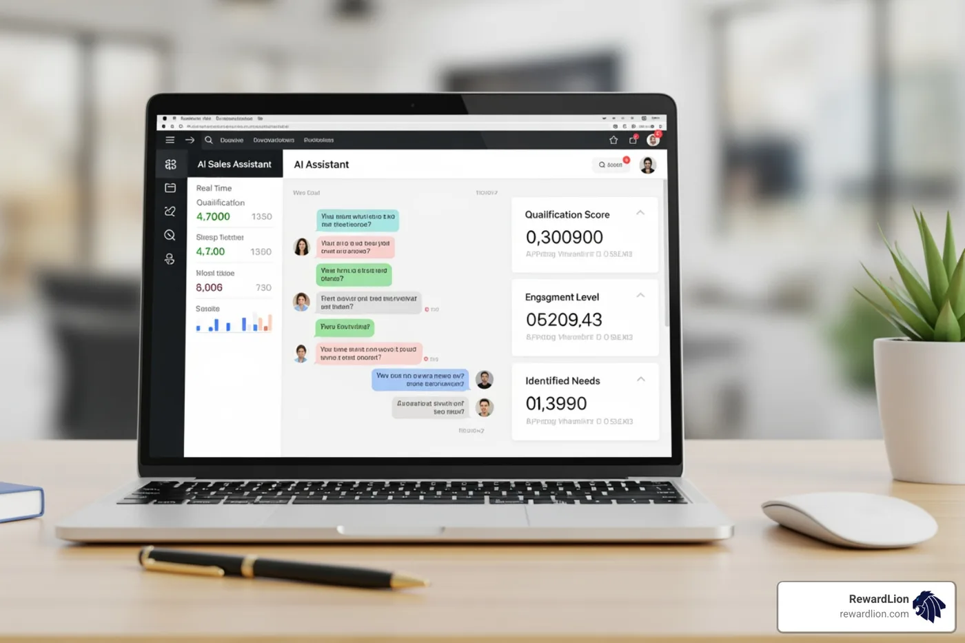 AI sales assistant qualifying a website lead in real time AI sales assistant qualifying a website lead in real time