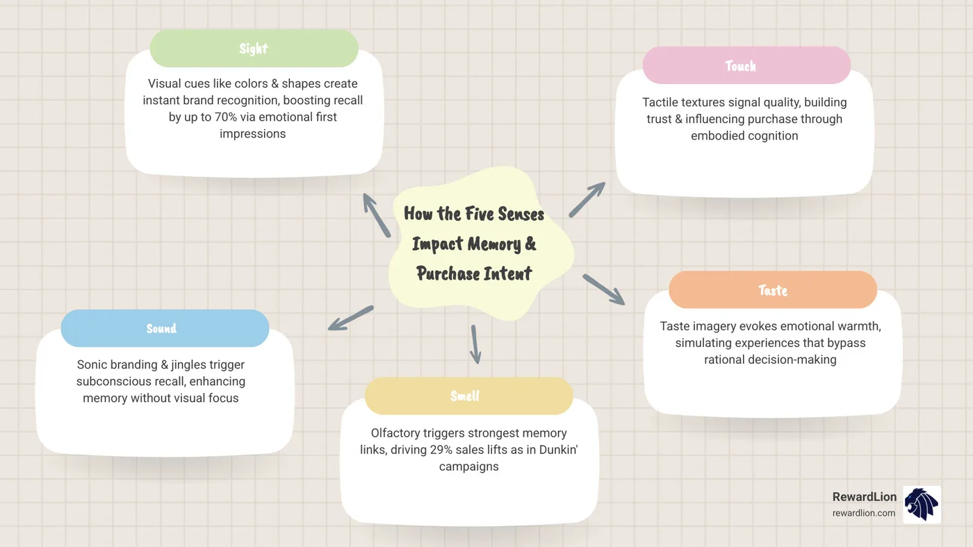 Infographic: How the five senses impact memory and purchase intent in sensory marketing - the power of sensory marketing in Infographic: How the five senses impact memory and purchase intent in sensory marketing - the power of sensory marketing in