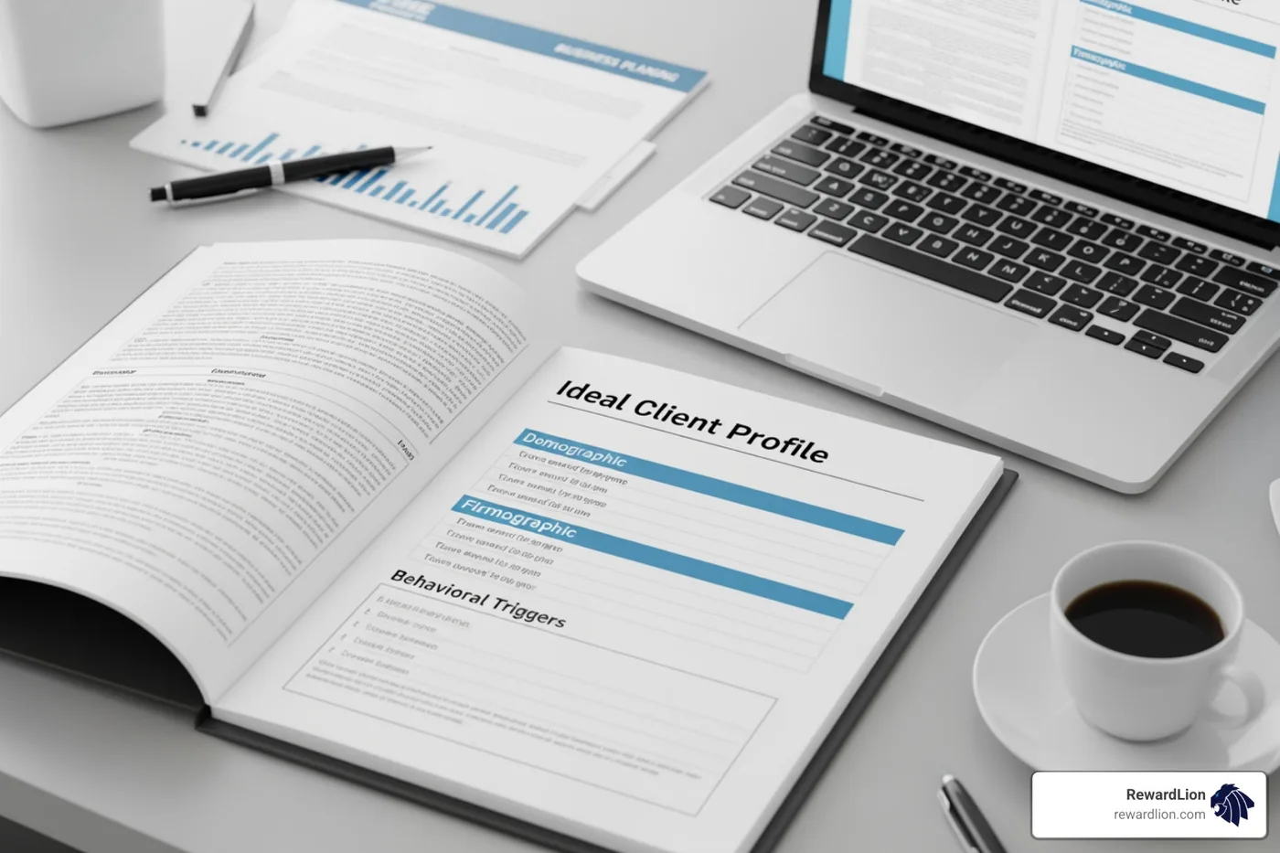 Ideal Client Profile template showing demographic, firmographic, and behavioral triggers Ideal Client Profile template showing demographic, firmographic, and behavioral triggers